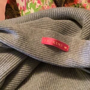 Gray Ribbed Women's Sweater